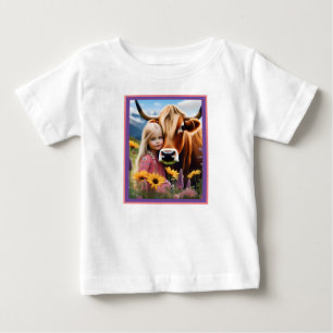 Camiseta Para Bebê **"Um Vínculo das Terras Altas: Uma Criança e Sua 