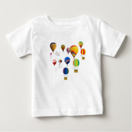 Camiseta Para Bebê Um voo de balão de ar quente