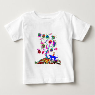 Camiseta Para Bebê Uma árvore da vida e uma menina
