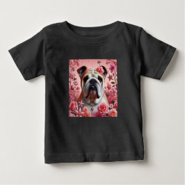 Camiseta Para Bebê Uma bela camiseta de bebê de buldogue!