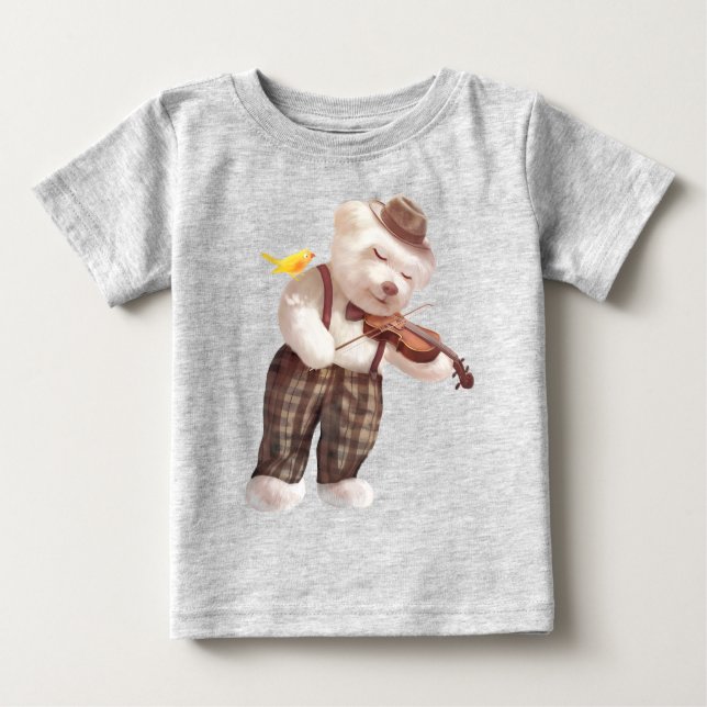 Camiseta Para Bebê Uma canção para você (Frente)