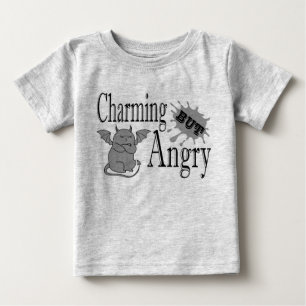 Camiseta Para Bebê Uma citação engraçada e encantadora do gato maldit