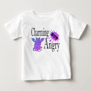 Camiseta Para Bebê Uma citação engraçada e encantadora do gato maldit