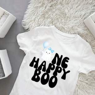 Camiseta Para Bebê Uma festa do primeiro aniversario Boo Boy Feliz