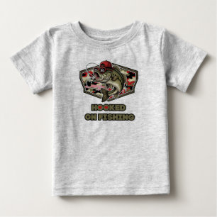 Camiseta Para Bebê Uma ilustração divertida e ousada de um baixo cool