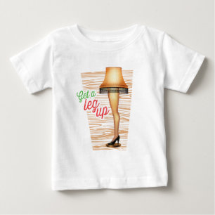 Camiseta Para Bebê Uma lâmpada de natal   Subir a Perna