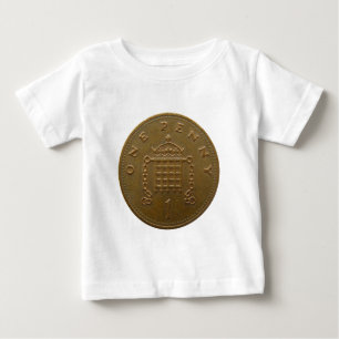 Camiseta Para Bebê Uma moeda de um centavo