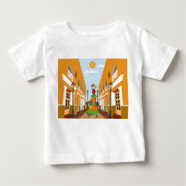 Camiseta Para Bebê Uma mulher com uma tigela de frutas na Colômbia