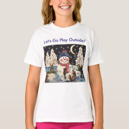 Camiseta Para Bebê "Uma Noite Mágica na Neve"