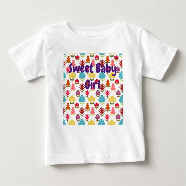 Camiseta Para Bebê Uma Plethora de Flores (Frente)