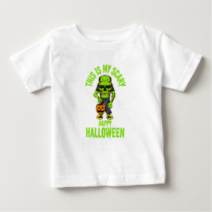 Camiseta Para Bebê Uma temporada de Halloween assustadora de monstros