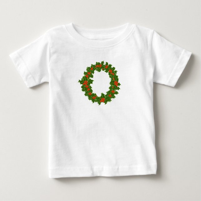 Camiseta Para Bebê Uma Terra de Natal Muito Feliz (Frente)