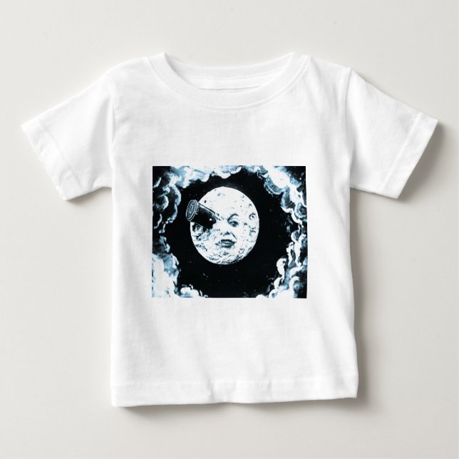 Camiseta Para Bebê Uma viagem à lua (Frente)