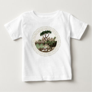 Camiseta Para Bebê Uma vila na Idade Média