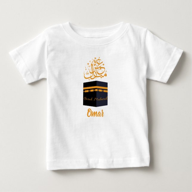 Camiseta Para Bebê umrah mubarak (Frente)