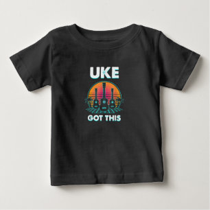Camiseta Para Bebê Umu Tem Um Engraçado Músico De Guitarra Ukulele