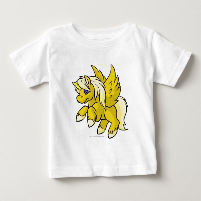 Camiseta Para Bebê Uni Amarelo (Frente)