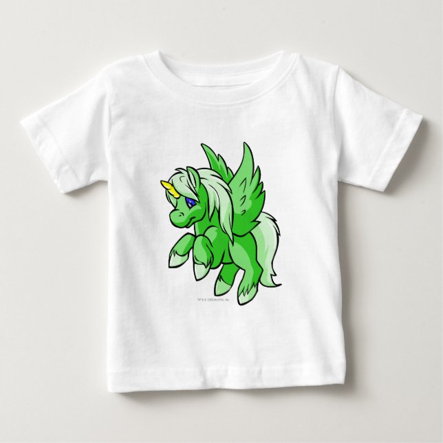 Camiseta Para Bebê Uni Green (Frente)