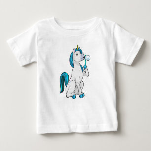 Camiseta Para Bebê Unicorn com bolhas Soap