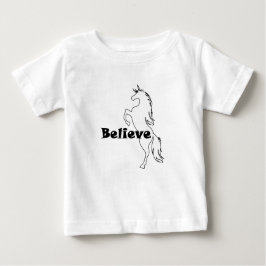 Camiseta Para Bebê Unicorn Creve Design - Baby Fine Jersey T Shirt