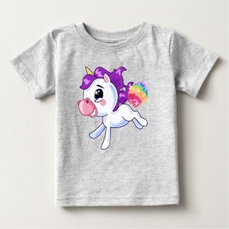 Camiseta Para Bebê Unicorn Farts