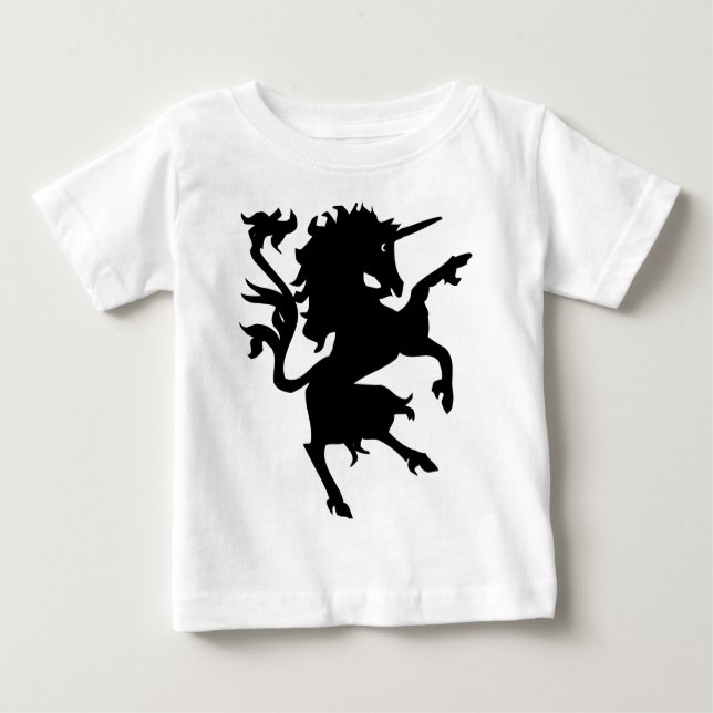 Camiseta Para Bebê Unicorn Rampant (Frente)