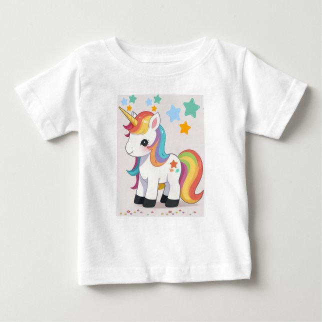 CAMISETA PARA BEBÊ UNICORNIO (Frente)