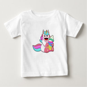 Camiseta Para Bebê Unicórnio com garrafa Bebê.PNG