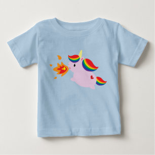 Camiseta Para Bebê Unicórnio deRespiração