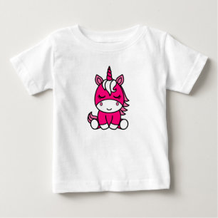 Camiseta Para Bebê Unicórnio Pônei de Meninas