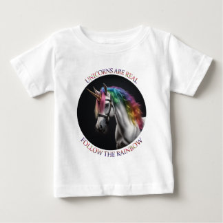 Camiseta Para Bebê Unicórnios são reais