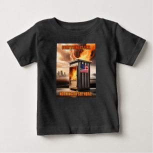 Camiseta Para Bebê Unidade Norte-Americana: Aumentando na fumaça