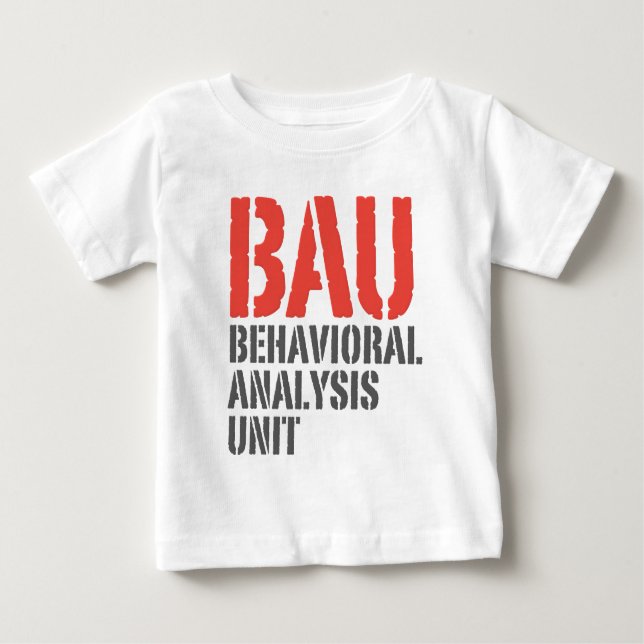 Camiseta Para Bebê Unidades da análise comportável de BAU (Frente)