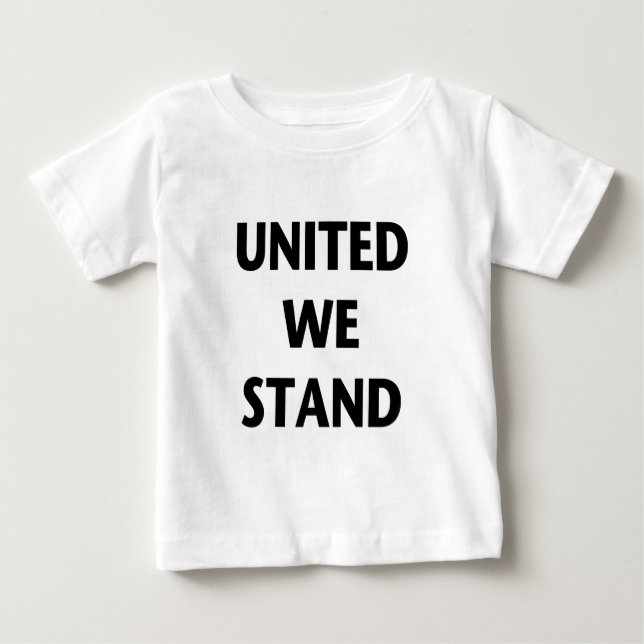 Camiseta Para Bebê United We Stand (Frente)