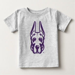 Camiseta Para Bebê Universidade de Albany Great Dane Mascot Head