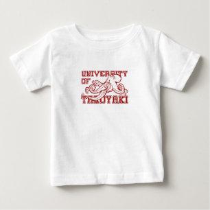 Camiseta Para Bebê Universidade do polvo japonês de Takoyaki