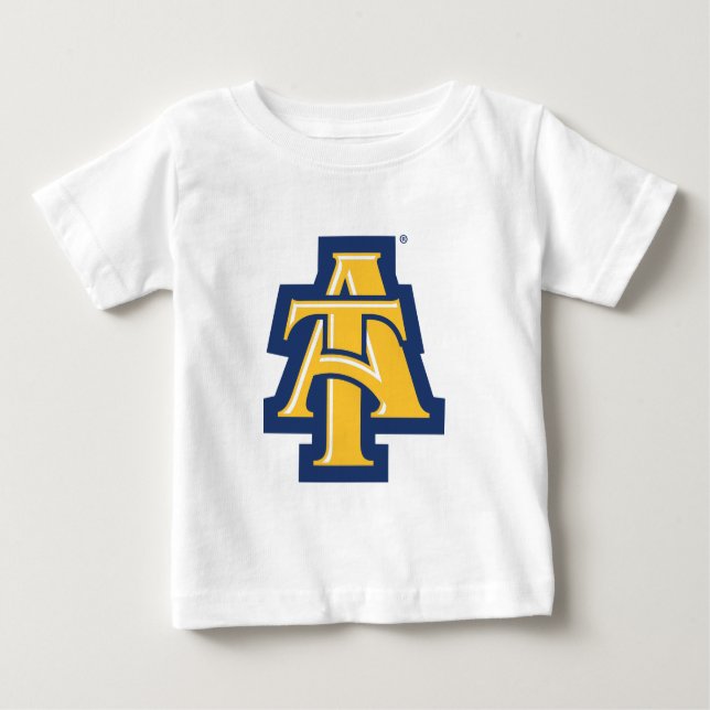 Camiseta Para Bebê Universidade Estadual da Carolina do Norte A&T | L (Frente)