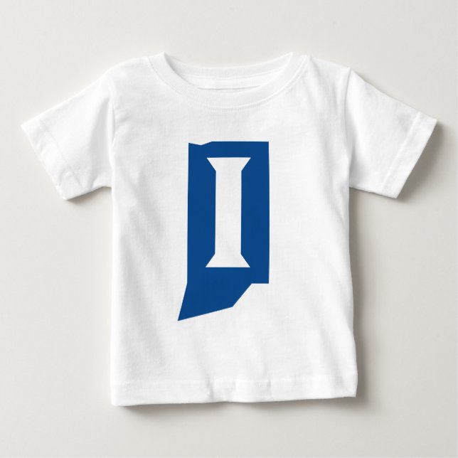 Camiseta Para Bebê Universidade Estadual de Indiana (Frente)