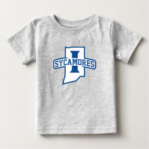 Camiseta Para Bebê Universidade Estadual de Indiana Sycamores