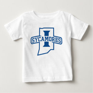 Camiseta Para Bebê Universidade Estadual de Indiana Sycamores