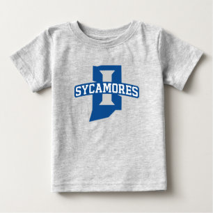 Camiseta Para Bebê Universidade Estadual de Indiana Sycamores
