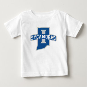 Camiseta Para Bebê Universidade Estadual de Indiana Sycamores