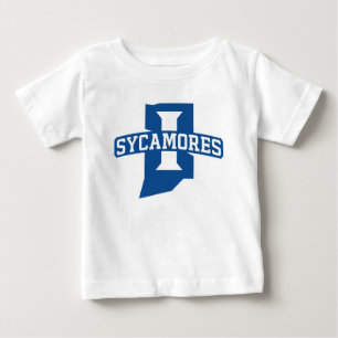 Camiseta Para Bebê Universidade Estadual de Indiana Sycamores
