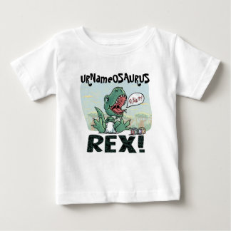 Camiseta Para Bebê URNameOSURUS Rex por Mudge Studios