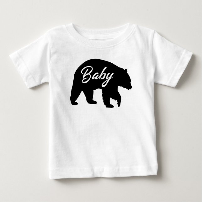 Camiseta Para Bebê ursinho (Frente)