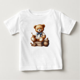 Camiseta Para Bebê Ursinho