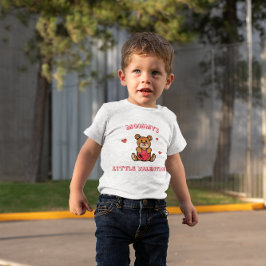 Camiseta Para Bebê Ursinho de Coração do Dia dos Namorados da Mamãe