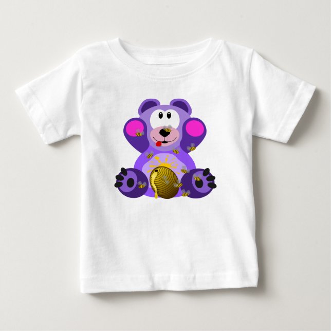 Camiseta Para Bebê ursinho de pelúcia, urso, fofo (Frente)