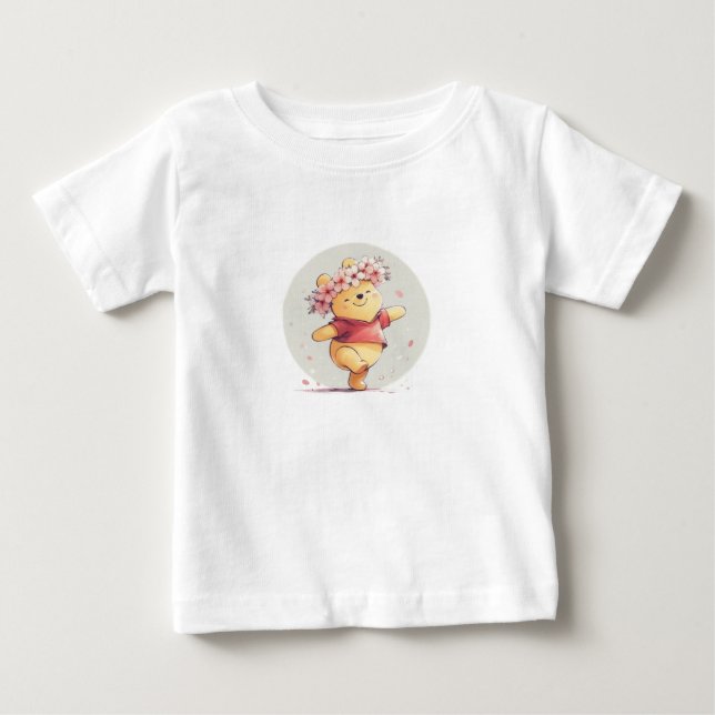 Camiseta Para Bebê urso (Frente)