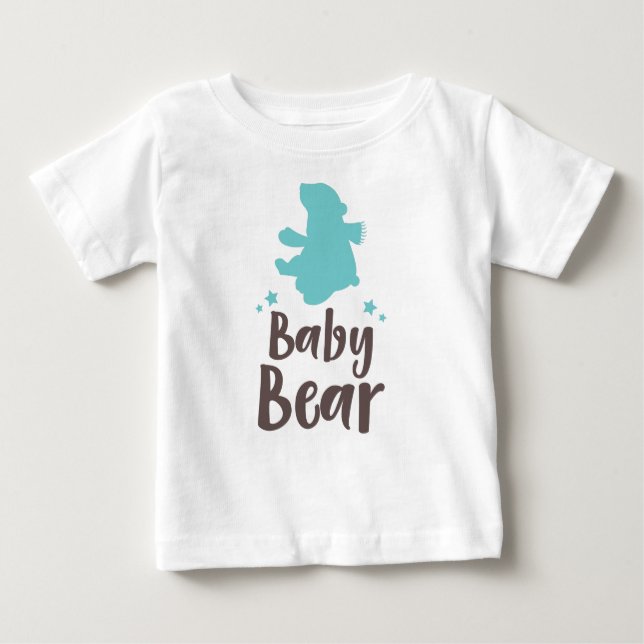 Camiseta Para Bebê Urso Bebê, Cubo Urso, Urso Bonito, Urso Pequeno -  (Frente)